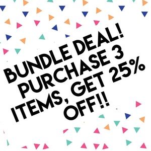 ✨ Bundle Deals! 25% off when you buy 3 items ✨